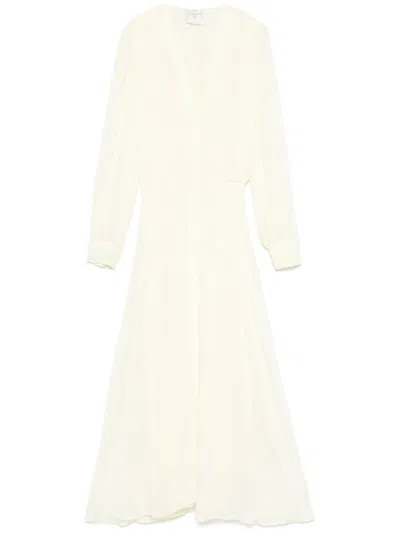 Forte Forte Long-sleeved Dress In Yellow