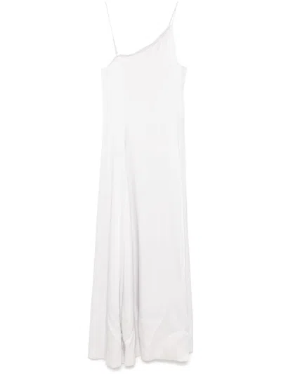 FORTE FORTE FORTE_FORTE LONG 'MY DRESS' SATIN ASYMMETRIC GOWN IN SATIN