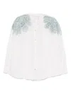 Forte Forte Women Embroidered Cotton Blend Shirt In White