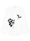 Forte Forte Cotton Shirt Embroidered Flowers