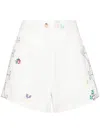 FORTE FORTE FORTE_FORTE EMBROIDERED COTTON SHORTS
