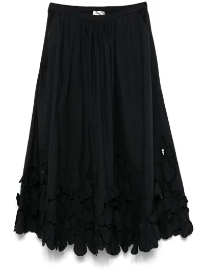Forte Forte Forte_forte Embroidered Cotton Skirt