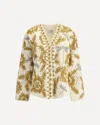 Forte Forte Floral Dragonflies Embroidered Jacket In White