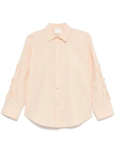 FORTE FORTE FORTE_FORTE "EN FLEUR" EMBROIDERY COTTON POPLINE SHIRT CLOTHING