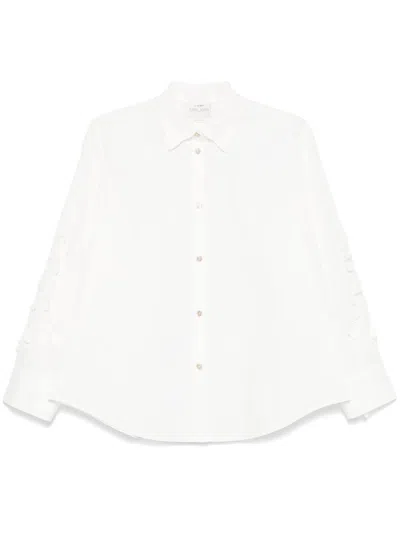 FORTE FORTE FORTE_FORTE "EN FLEUR" EMBROIDERY COTTON POPLINE SHIRT CLOTHING
