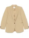 Forte Forte Single-breasted Blazer Jacket In Brown