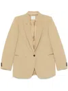 Forte Forte Single-breasted Blazer Jacket In Brown