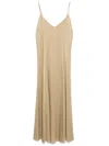 Forte Forte Envers Satin Midi Slip Dress In Brown