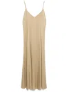 Forte Forte Envers Satin Midi Slip Dress In Brown
