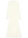 FORTE FORTE FORTE_FORTE ESSENTIAL CO/SE VOILE LONG SLEEVES DRESS CLOTHING