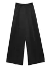 Forte Forte High Waist Wide Leg Trousers With Pockets In Black