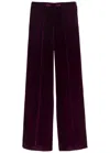 Forte Forte Forte_forte Flared-leg Velvet Trousers In Black