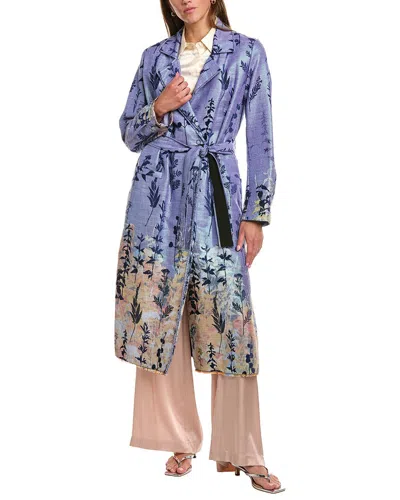 Forte Forte Forte_forte Floral Coat In Blue