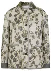 Forte Forte La Lune En Fleur Jacquard Jacket In Gray