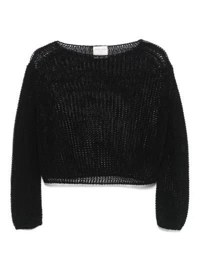 FORTE FORTE FORTE_FORTE GUMMY ORGANIC COTTON BLEND RIB KNIT SWEATER