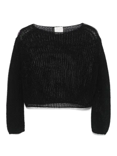 FORTE FORTE FORTE_FORTE GUMMY ORGANIC COTTON BLEND RIB KNIT SWEATER CLOTHING
