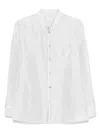 Forte Forte Mandarincollar Shirt In Silk In F47m.7062 Madreperla