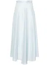 Forte Forte A-line Silk Midi Skirt In F45m.5044 Sky