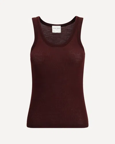 Forte Forte Forte_forte Halter-neck Tank Top In Wool Jersey In Brown