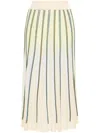 Forte Forte Forte_forte Inlay Knit Long Pencil Skirt In Yellow