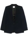 Forte Forte Single-breasted Blazer Jacket In Blue