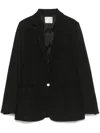 Forte Forte Long Sleeve Blazer Peak Lapels Design In Black