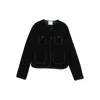 Forte Forte Quilted Patch-pockets Jacket In Black