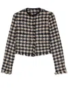 Forte Forte Pied De Coque Tweed Boxy Jacket In Multicolor