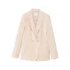 Forte Forte Double-breasted Blazer In Neutral