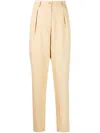 Forte Forte Forte_forte Canvas High Waist Pants Clothing In 0087 Gold
