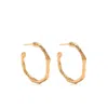 Forte Forte Hoop Sculpture Earrings In Gold