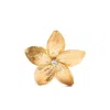 Forte Forte Flower-shaped Crystal Earrings In Gold