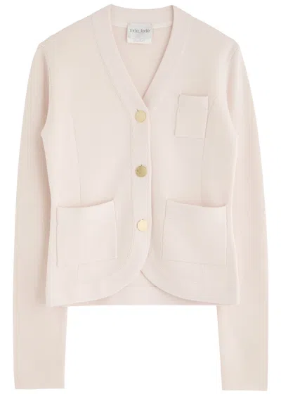 Forte Forte Forte_forte Knitted Wool-blend Jacket In Ivory
