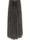 Forte Forte Forte_forte Lamé Pied De Poule Long Skirt In Black