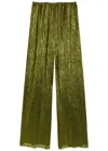 Forte Forte Forte_forte Lamé Voile Trousers In Green