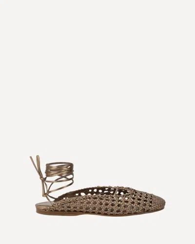 FORTE FORTE FORTE_FORTE LEATHER NET-EFFECT MULES