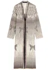 Forte Forte Forte_forte Libelle Jacquard Bouclé Coat In Gray