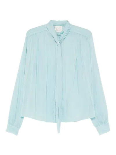 Forte Forte Forte_forte Light Blue Cotton-silk Blend Shirt