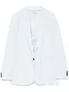 Forte Forte Forte_forte Light Blue Double-breasted Blazer With Pockets