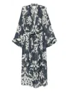 Forte Forte Printed Linen And Silk Gown