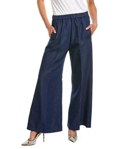 Forte Forte Forte_forte Linen-blend Denim Pant In Blue