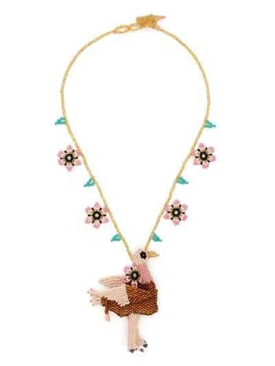 FORTE FORTE FORTE_FORTE LONG BEADS NECKLACE WITH ANIMALIER ELEMENT ACCESSORIES