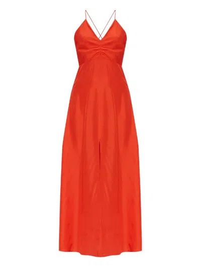 FORTE FORTE FORTE_FORTE LONG SILK SLIP DRESS