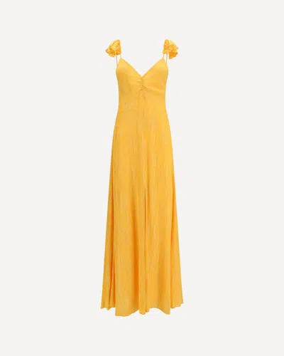 Forte Forte Forte_forte Long V-neck Dress In Orange