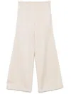 FORTE FORTE FORTE_FORTE MERCERIZED COTTON TWILL FLARED PANTS