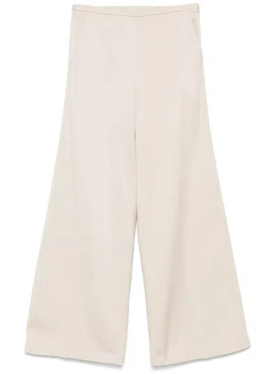 FORTE FORTE FORTE_FORTE MERCERIZED COTTON TWILL FLARED PANTS CLOTHING