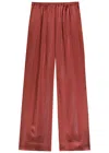 Forte Forte Forte_forte Metallic Satin Trousers In Burgundy