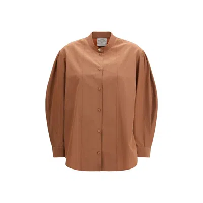 Forte Forte Forte_forte Multicolor Polyester Women's Shirt In Brown