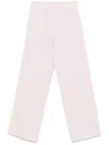 Forte Forte Light Pink Straight-leg Trousers