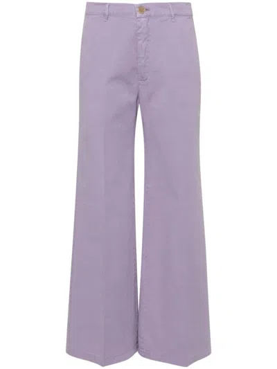 Forte Forte High-waist Wide-leg Trousers In Lavande